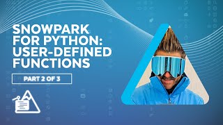 Snowpark for Python UserDefined Functions Demo [upl. by Nnaitsirk]