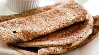 Recipe  Jonna Pindi Dosa Sorghum Grains amp Finger Millets Snack Recipe With English Subtitles [upl. by Beichner]