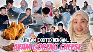 AYAM GORENG CHEESE LELEH 🧀 FAVORITE AI TEAM [upl. by Lattie]