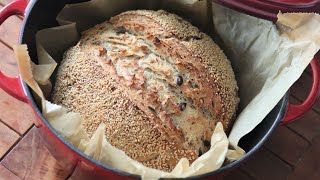 Brot backen in Gusseisernen Topf so ein leckeres Brot hast noch nicht gegessen einfach Top [upl. by Leonidas554]