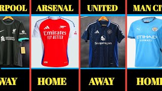 Premier League 202425 Upcoming Season  Home Away and Third Kit Comparison [upl. by Aihppa]