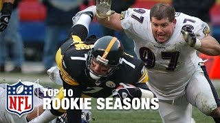 Top 10 Rookie Seasons in NFL History  NFL Highlights [upl. by Alfreda265]