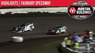 World of Outlaws Morton Building Late Models at Fairbury Speedway July 30 2021  HIGHLIGHTS [upl. by Aelak258]