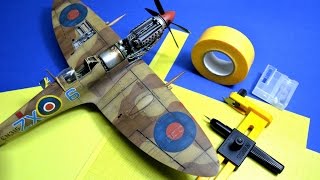 How to paint and create stencils RAF roundels  Great Guide Plastic Models [upl. by Edmon]