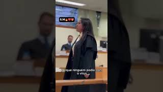 promotora de justiça rebate a ideia que ordena que é proibido falar de Deus nos tribunais [upl. by Romito]