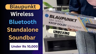 Blaupunkt SBA01 Unboxing Wireless Bluetooth Soundbar under 10000 [upl. by Attiuqal]