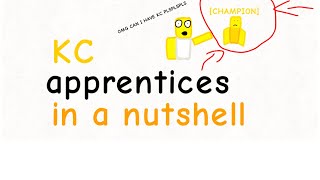 Roblox PMEBGE Animation  KC Apprentices in a Nutshell [upl. by Cilka362]