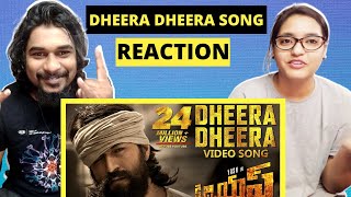 DHEERA DHEERA Song REACTION  KGF Telugu  Yash  Prashanth Neel SWAB REACTIONS with Stalin amp Afreen [upl. by Kcirdez]