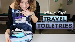 What To Pack TRAVEL TOILETRIES [upl. by Christan]