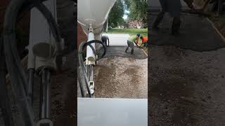 Finishing concrete Driveway with a 24 Radcliff Kentucky concrete construction [upl. by Bocock]