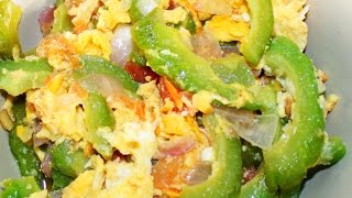 How to Cook Ginisang Ampalaya Sautéd Bittermelon Recipe  English [upl. by Anilem]