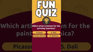 Which artist is known for the painting Guernica painting viral quiz braintest knowledge [upl. by Crandale]