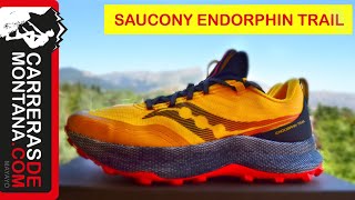 SAUCONY ENDORPHIN TRAIL Tope amortiguación para montaña con 37mm talón [upl. by Dumas853]