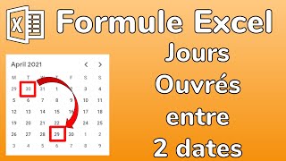 Excel  Calculer le nombre de jours ouvrés entre 2 dates  NBJOURSOUVRES et NBJOURSOUVRESINTL [upl. by Nosro]