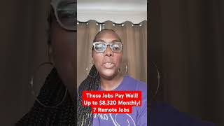 Get Paid Up To 8320 Monthly With These 7 Immediate Work From Home Jobs [upl. by Aryam]