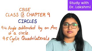 Math Class 9  Chapter 9  Circles 94 and 95  CBSE  NCERT [upl. by Kenti68]