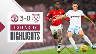 Extended Highlights  Manchester United 30 West Ham  Premier League [upl. by Cadmarr177]