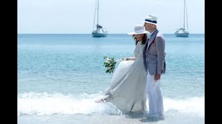 MOST ROMANTIC WEDDING IN SKOPELOS  DANA amp DAN [upl. by Zetnahs]