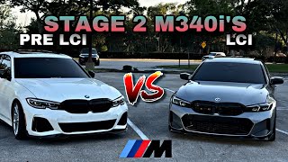 2023 LCI M340I VS PRE LCI M340I BOTH STAGE 2‼️💨 MUST SEE🔥 POV DRIVE [upl. by Anielram501]