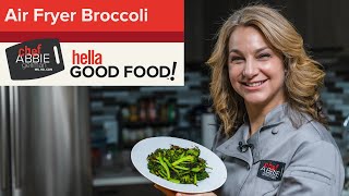 10 Minute EASY Crispy Air Fryer Broccoli  Air Fryer for Beginners [upl. by Annehcu]