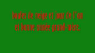 Joyeux Noel  Vive Le Vent with lyrics [upl. by Tioneb]