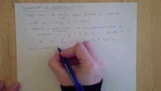 Constant Acceleration in 1D [upl. by Deelaw]