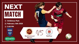 Stenhousemuir Women v Renfrew  SWF Championship [upl. by Navinod]