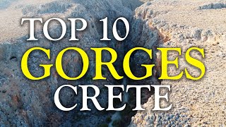 Top 10 Gorges of Crete NOT Samaria Imbros or Agia Irini  Hiking Guide Crete [upl. by Aicssej]