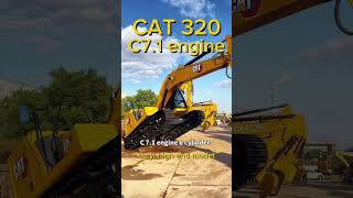 cat320 excavator kaixiaomachinerymin CAT 320 C71 engine 6 cylinders high end model for sale [upl. by Nollad]