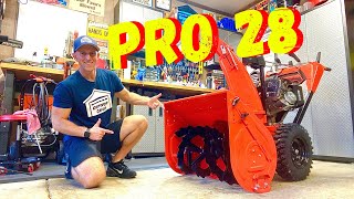 BEFORE YOU BUY AN ARIENS PROFESSIONAL 28 INCH SNOWBLOWER WATCH THIS Better Than A 32quot [upl. by Karry]