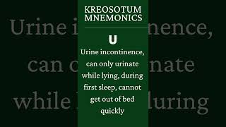 KREOSOTUM  Homoeopathy Mnemonics [upl. by Onitnas615]