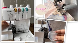 Overlock einfädeln ölen reinigen warten so funktionierts  Tipps amp Nina Tricks 🥰 Overlock Brother [upl. by Akciret182]