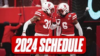 HuskerOnline says Nebraska footballs 2024 schedule quotas good as you could hope forquot I Huskers [upl. by Arleen]