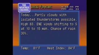 Chincoteague WeatherSTAR 4000 3 Station ID with Local Forecast [upl. by Eocsor799]