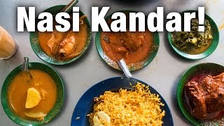 Nasi Kandar in Penang Insanely Good Curry at Restoran Tajuddin Hussain [upl. by Tupler474]