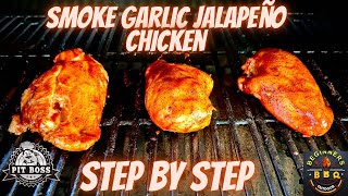 Pit boss BBQ chicken breast  how to smoke chicken breast on pellet grill [upl. by Nilrem]