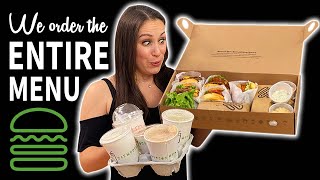 We Eat THE ENTIRE Shake Shack MENU [upl. by Bela]