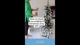 How to flock a Christmas Tree the right way [upl. by Lenahc]