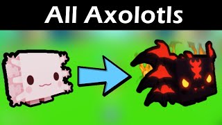 All Axolotls in Pet Simulator X [upl. by Lienahs]