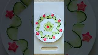 learn how to make salad easy salad vegetablecarving carving cuttingskills shortstrending diy [upl. by Vahe]