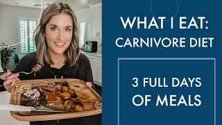 What I Eat 3 Full Days of Eating on a Carnivore Diet [upl. by Leur]