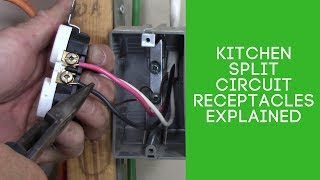 Kitchen Split Circuit Receptacles Explained [upl. by Tecla]