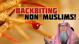 Permissible to backbite non muslims as long as its not about physical appearance Assim al hakeem [upl. by Carin]