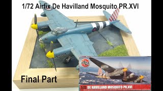 172 Airfix De Havilland Mosquito PRXVI Build Final Part [upl. by Jochbed]