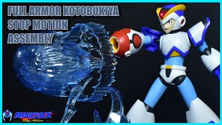 MEGAMAN X FULL ARMOR KOTOBUKIYA  STOP MOTION ASSEMBLY  stopmotion megamanx review rockmanx [upl. by Aelhsa]