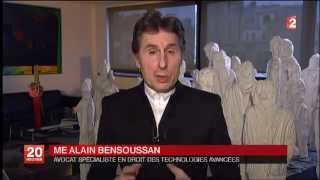 Droit des robots  Alain Bensoussan au JT de 20 h sur France 2 [upl. by Emina]