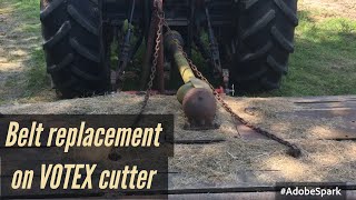 Votex PT mower belt replacement [upl. by Duffie]