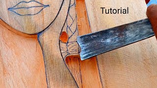 Tutorial wood carving [upl. by Zimmermann]