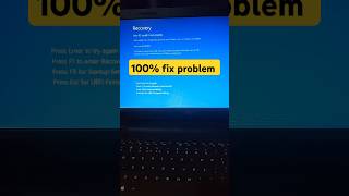 Window 10 recovery problem 100 fixwindows problem tricks recovery fix [upl. by Han620]