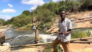 Hydra Pump in Yatta used for Irrigation by the local farmers  explained in local dialect [upl. by Zamora]